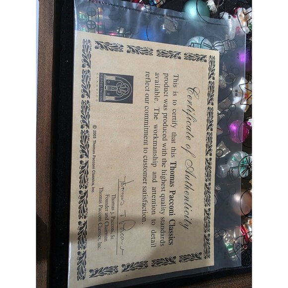 Thomas Pacconi Classics 2003 Christmas Miniature Ornament Collection In Crate - Picture 3 of 8